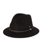 Matilda Womens Mid Brim Black Hats & Millinery Kooringal S