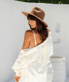 Rosebery Womens Safari Brown Hat Hats & Millinery Kooringal