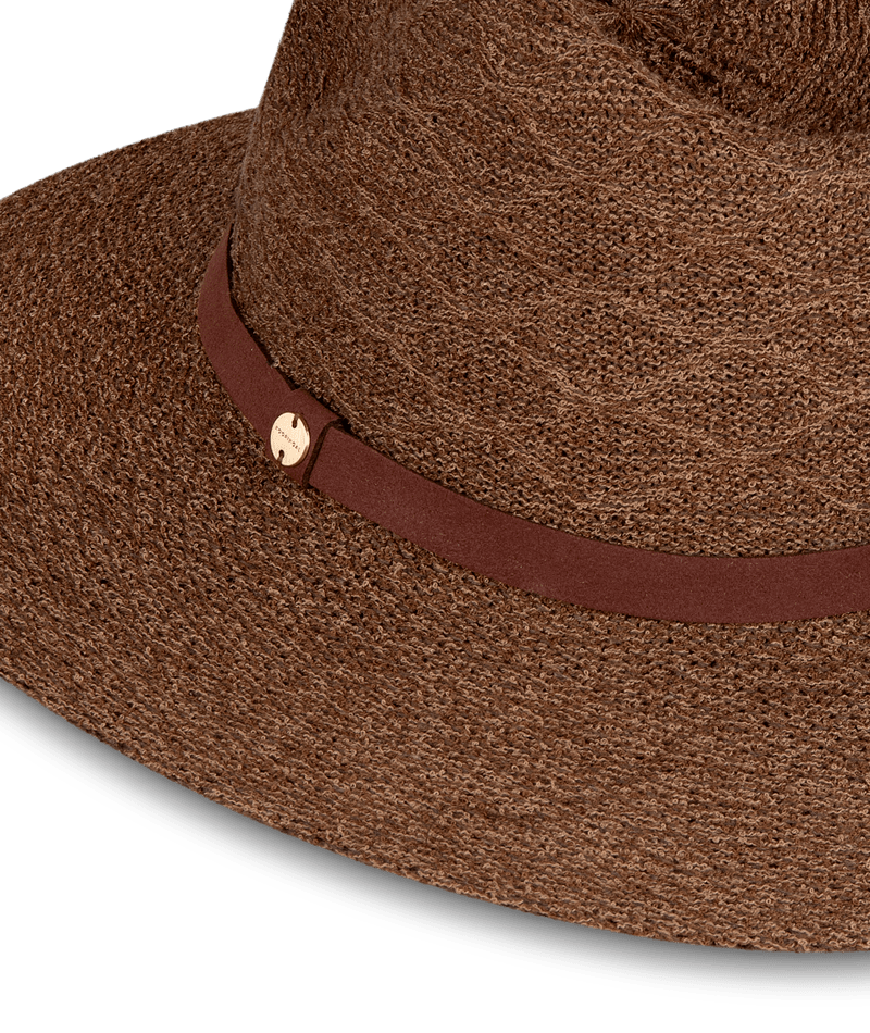Rosebery Womens Safari Brown Hat Hats & Millinery Kooringal