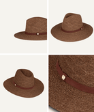 Rosebery Womens Safari Brown Hat Hats & Millinery Kooringal