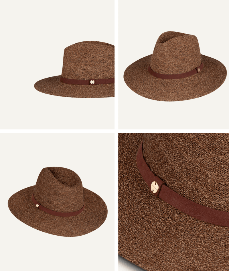 Rosebery Womens Safari Brown Hat Hats & Millinery Kooringal