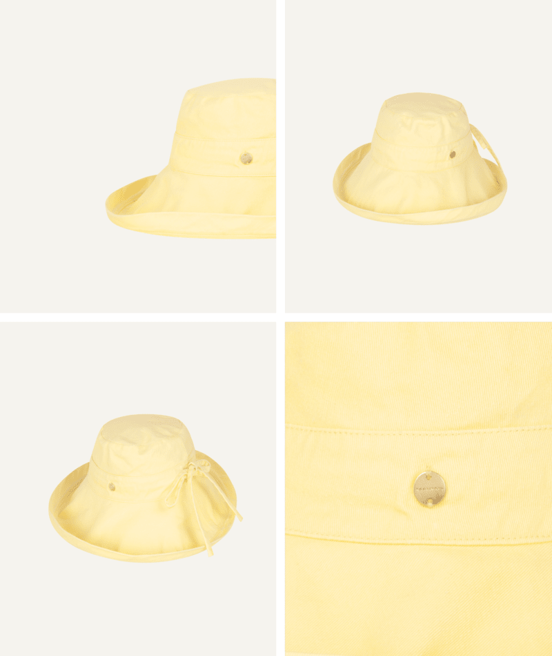 Noosa Bay Womens Upturn Lemon Sorbet Hats & Millinery Kooringal