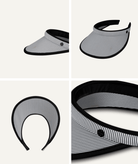 Elliston Womens Visor Black Hats & Millinery Kooringal