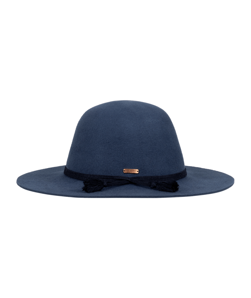 Girls Wide Brim Hat Aubrie Navy Kids Hats Millymook