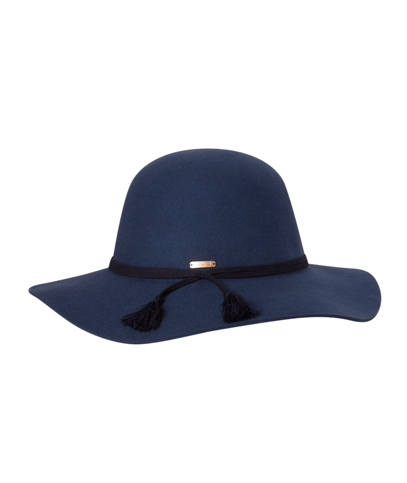 Girls Wide Brim Hat Aubrie Navy Kids Hats Millymook