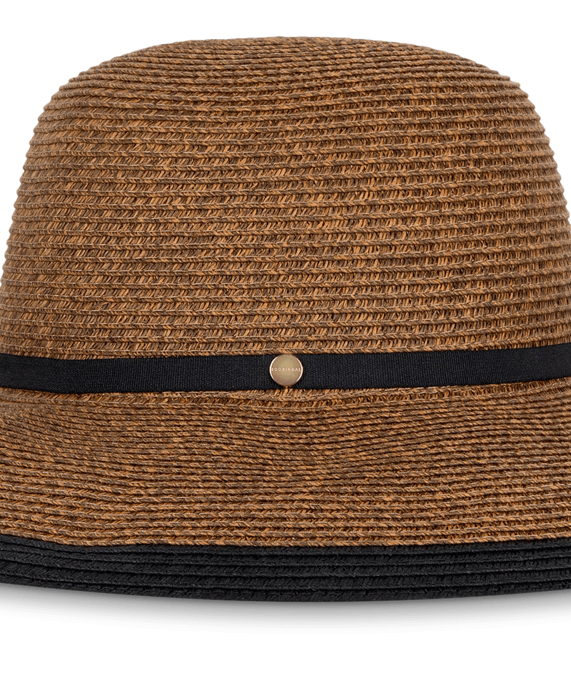 Dahlia Womens Mid Brim Chocolate Hats & Millinery Kooringal