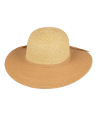 Santa Cruz Womens Mid Brim Two Tone Natural Hats & Millinery Kooringal
