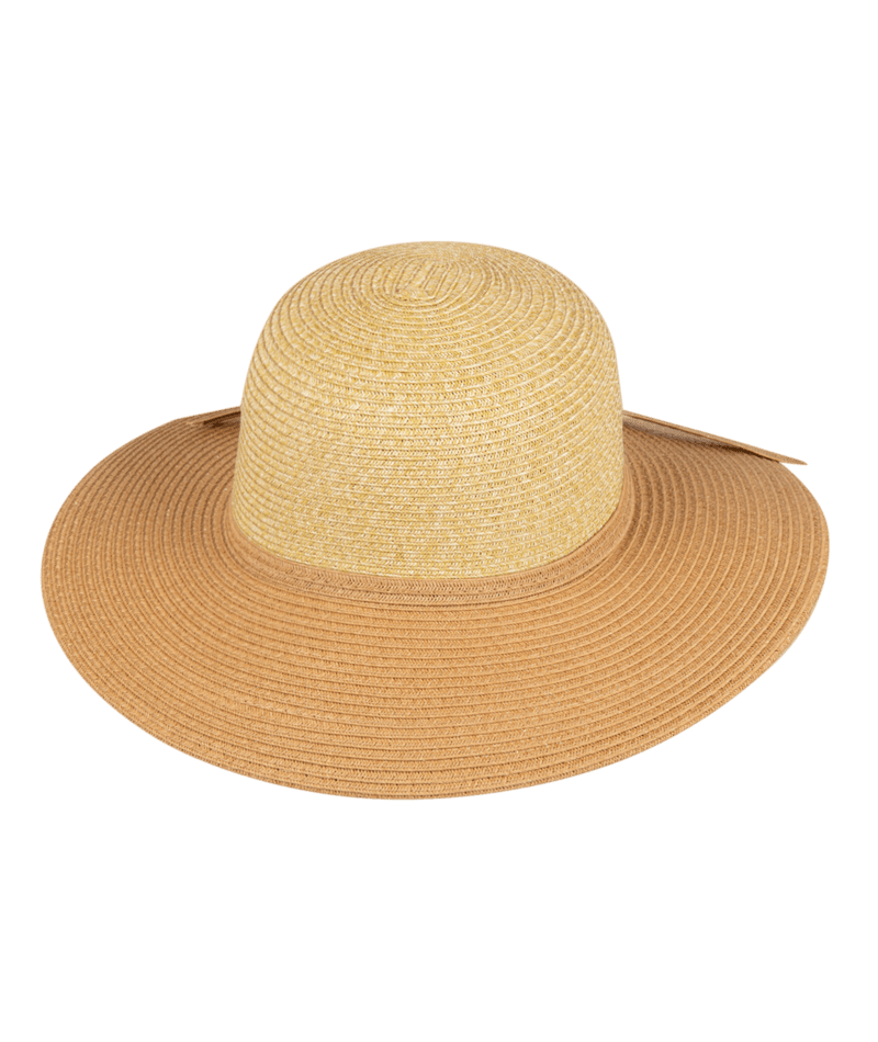Santa Cruz Womens Mid Brim Two Tone Natural Hats & Millinery Kooringal