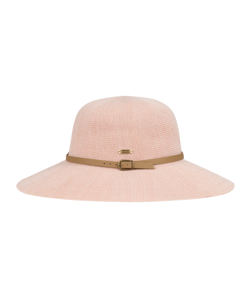 Ladies Wide Brim Hat Leslie Blush Hats & Millinery Kooringal