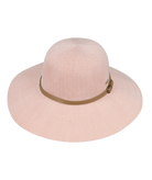 Ladies Wide Brim Hat Leslie Blush Hats & Millinery Kooringal