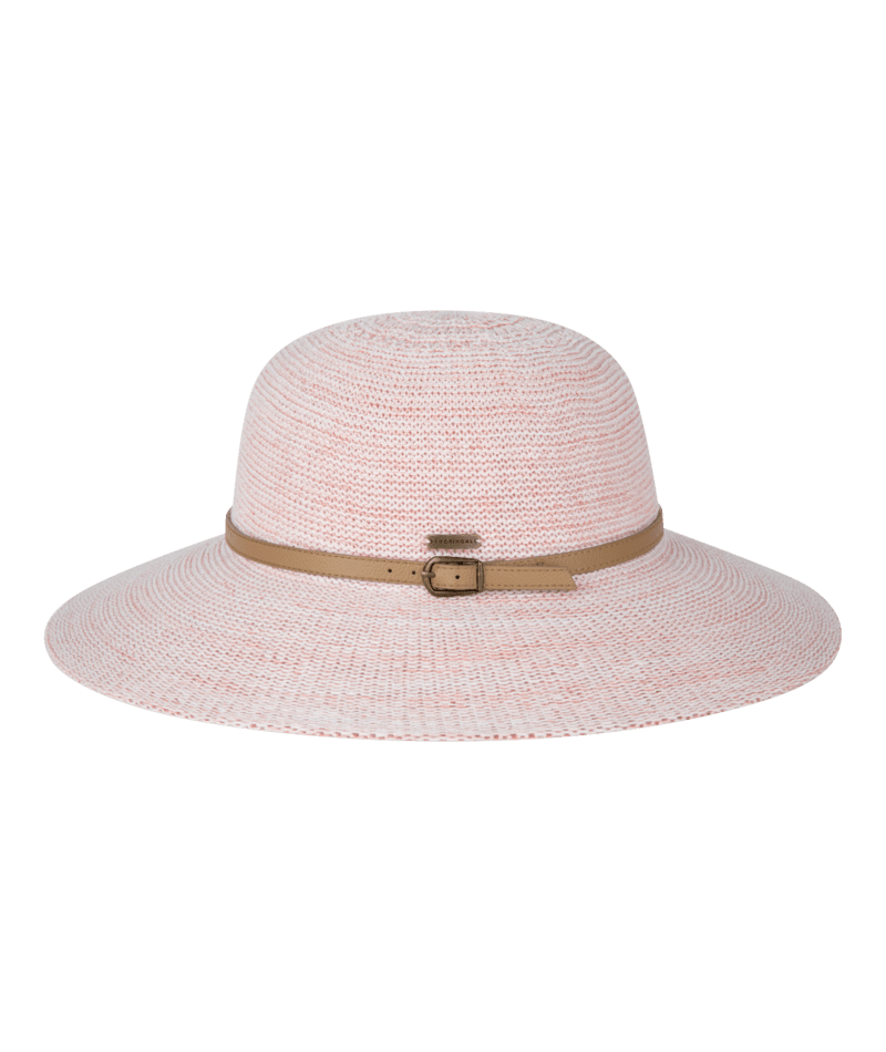 Leslie Womens Wide Brim Peach Hats & Millinery Kooringal