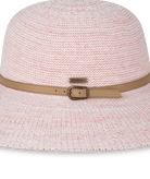 Leslie Womens Wide Brim Peach Hats & Millinery Kooringal