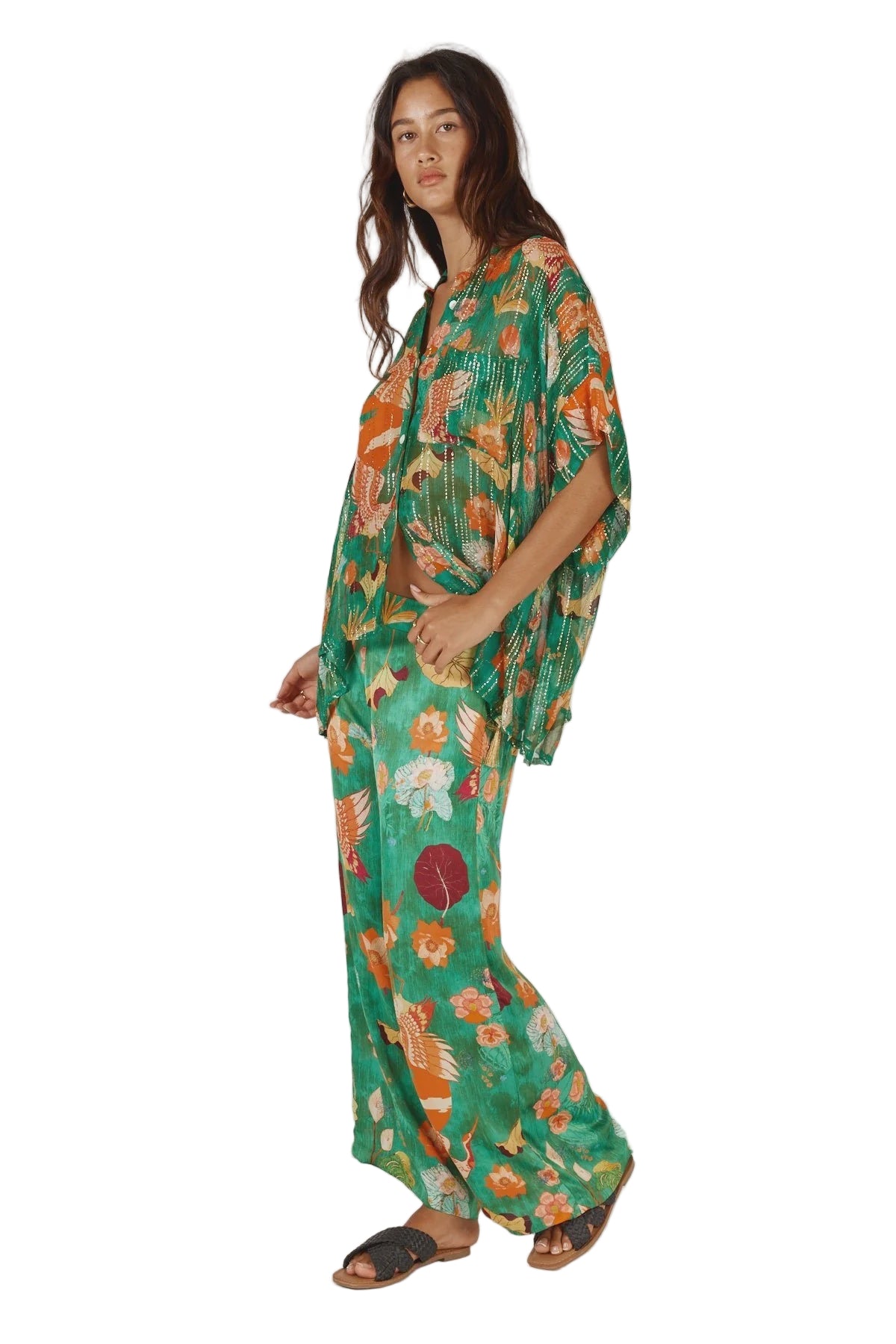 Laurasia Pant Emerald Bottoms Ruby Yaya XS(6)