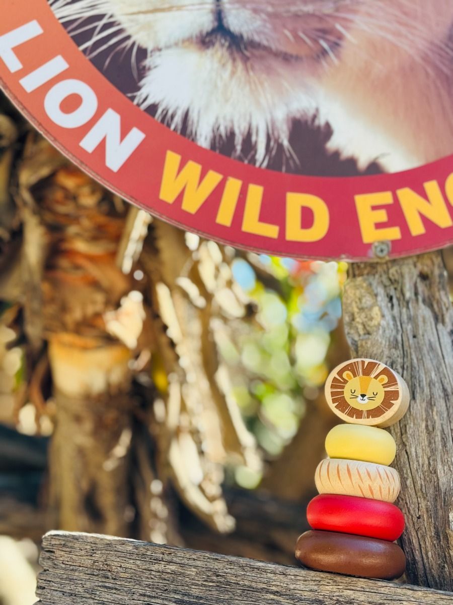 Wooden Mini Safari Animal Stacking Toy Gifts and Accessories ToysLink