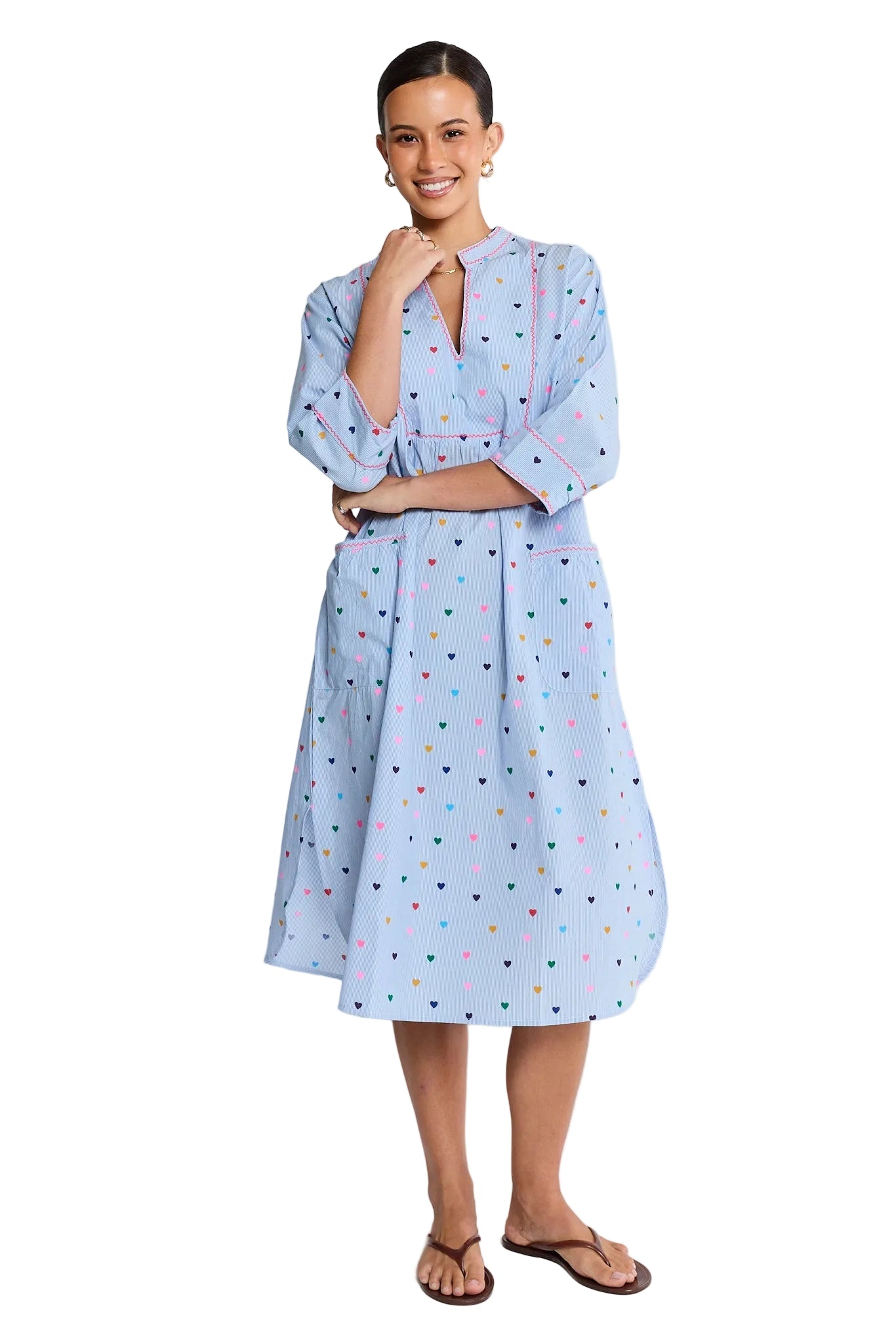 Amour MIDI Dress Stripe Dresses Lula Life XS(36)