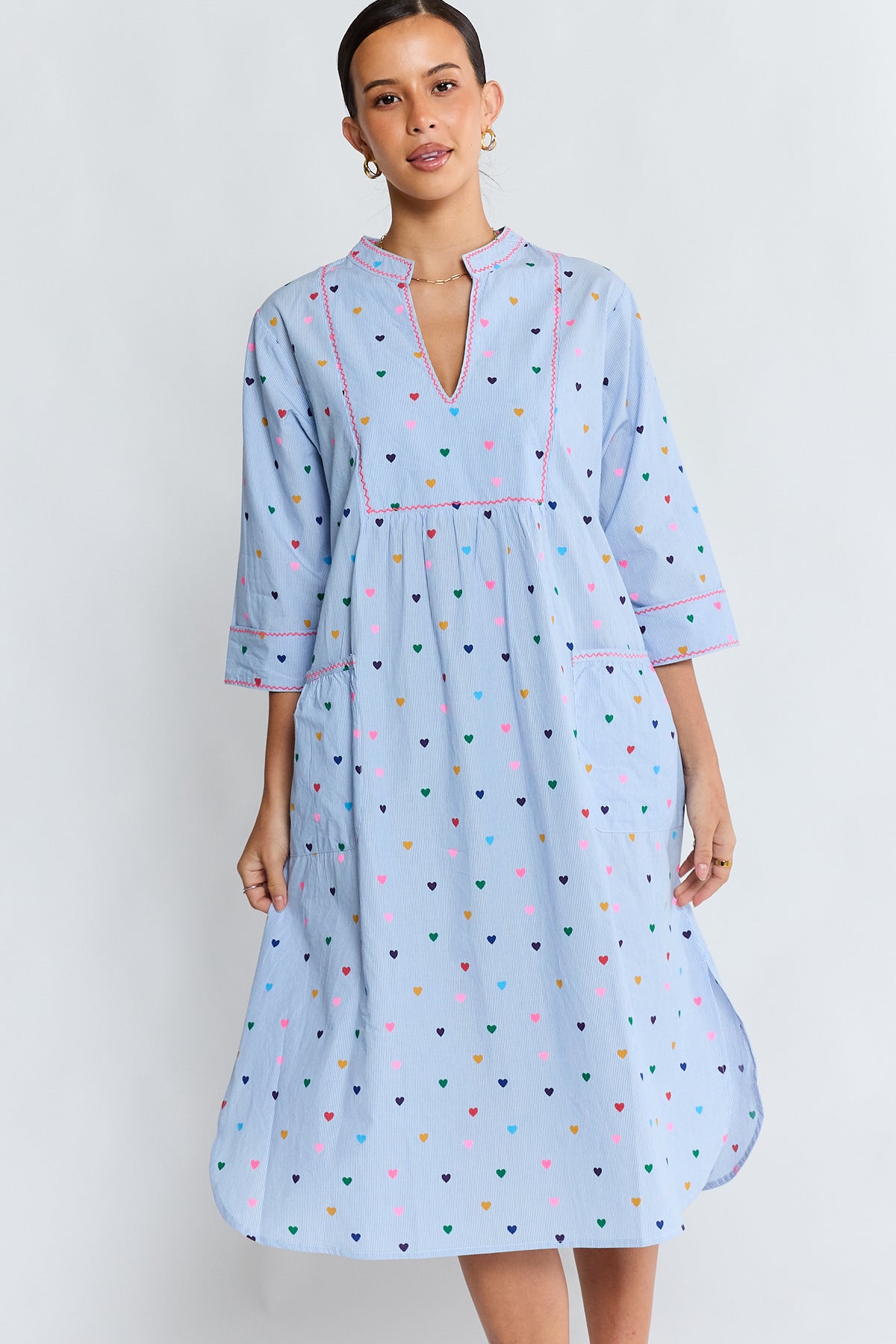 Amour MIDI Dress Stripe Dresses Lula Life