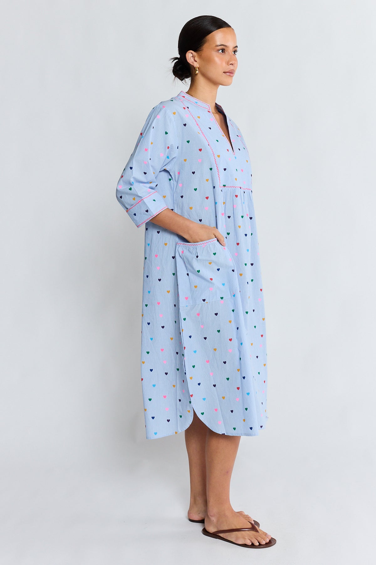 Amour MIDI Dress Stripe Dresses Lula Life