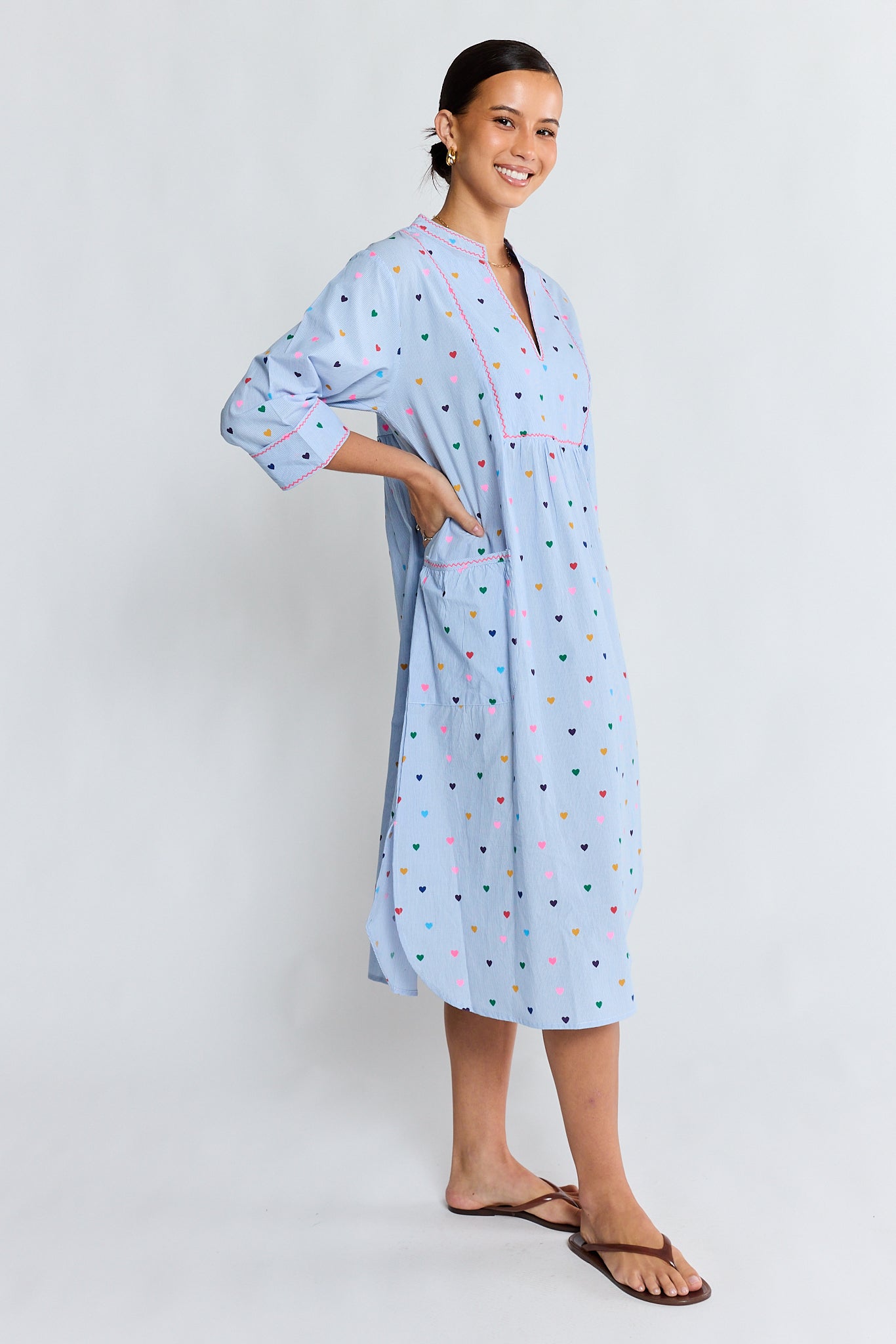 Amour MIDI Dress Stripe Dresses Lula Life