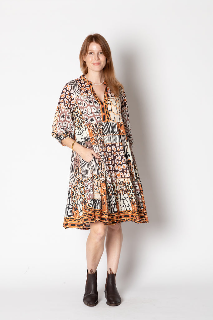 Animale Tier Dress Print Dresses Lula Life