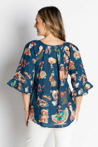 Arriba Top Navy Tops Lula Life