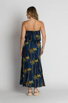 Badira Strapless Dress Navy Dresses Lula Life