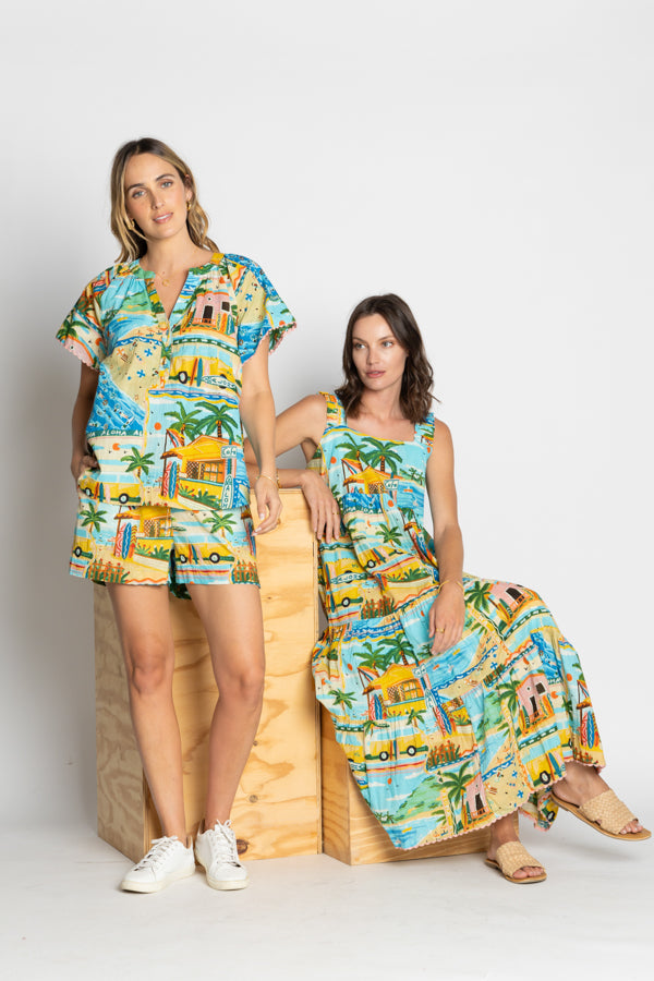 Caleta Top Print Tops Lula Life