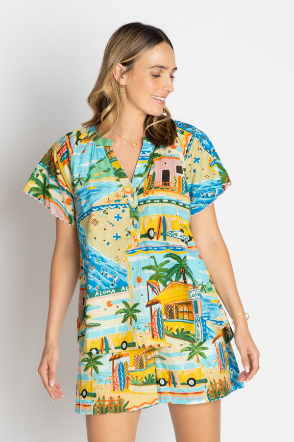 Caleta Top Print Tops Lula Life