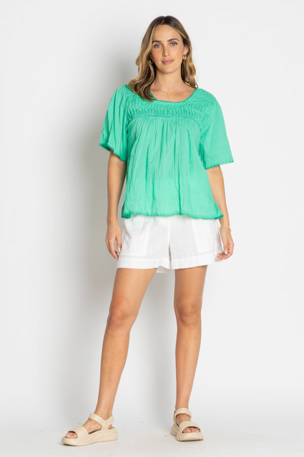 Celeste Cropped Top Sea Tops Lula Life
