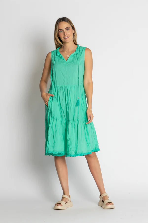 Celeste Sleeveless Dress Sea - Global Free Style