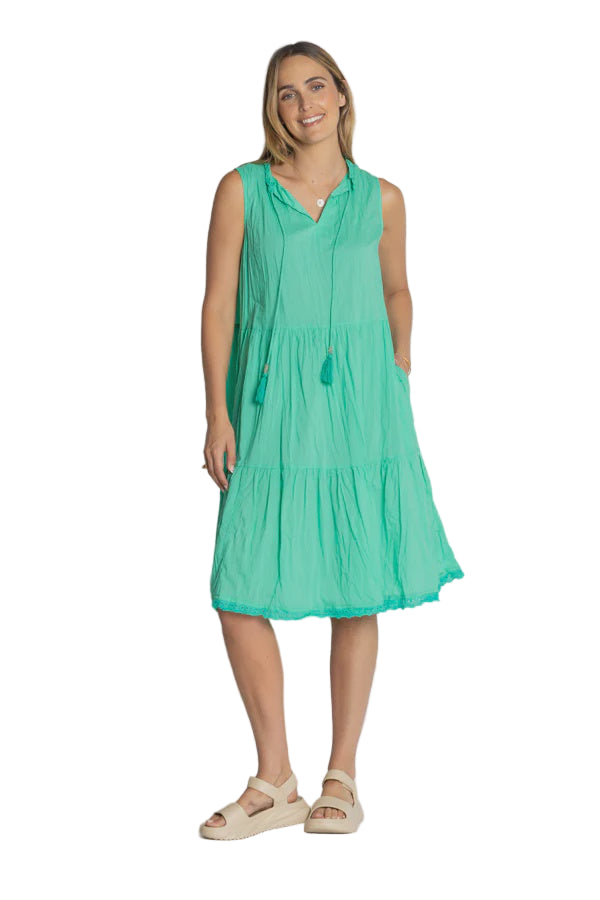 Celeste Sleeveless Dress Sea - Global Free Style