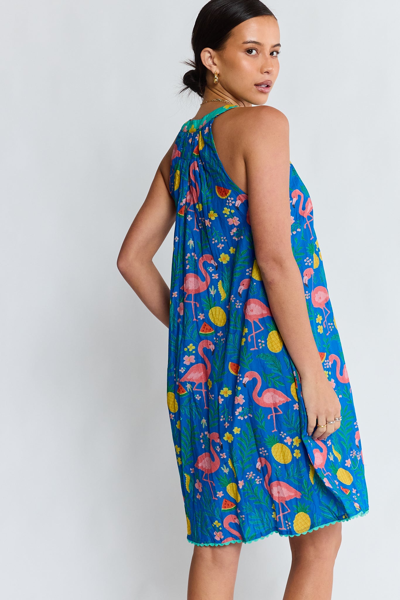 Flamingo Sun Dress Azure Dresses Lula Life