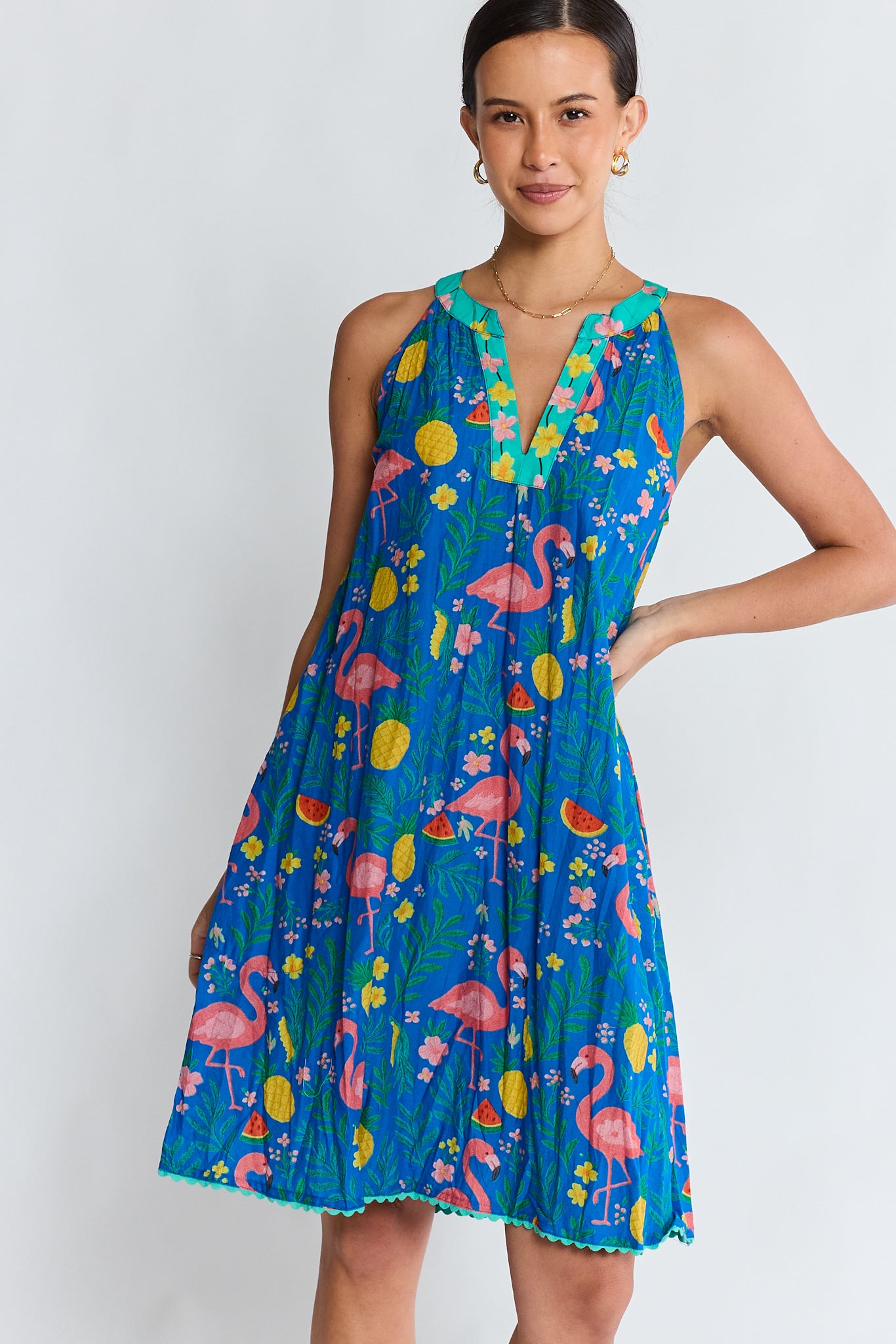 Flamingo Sun Dress Azure Dresses Lula Life