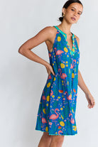Flamingo Sun Dress Azure Dresses Lula Life