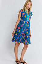 Flamingo Tier Dress Azure Dresses Lula Life
