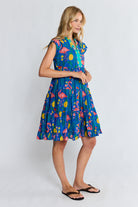 Flamingo Tier Dress Azure Dresses Lula Life