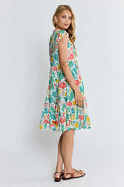 Flamingo Tier Dress White Dresses Lula Life