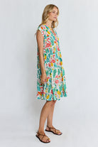 Flamingo Tier Dress White Dresses Lula Life