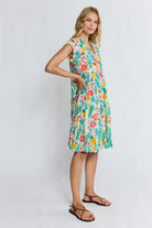 Flamingo Tier Dress White Dresses Lula Life