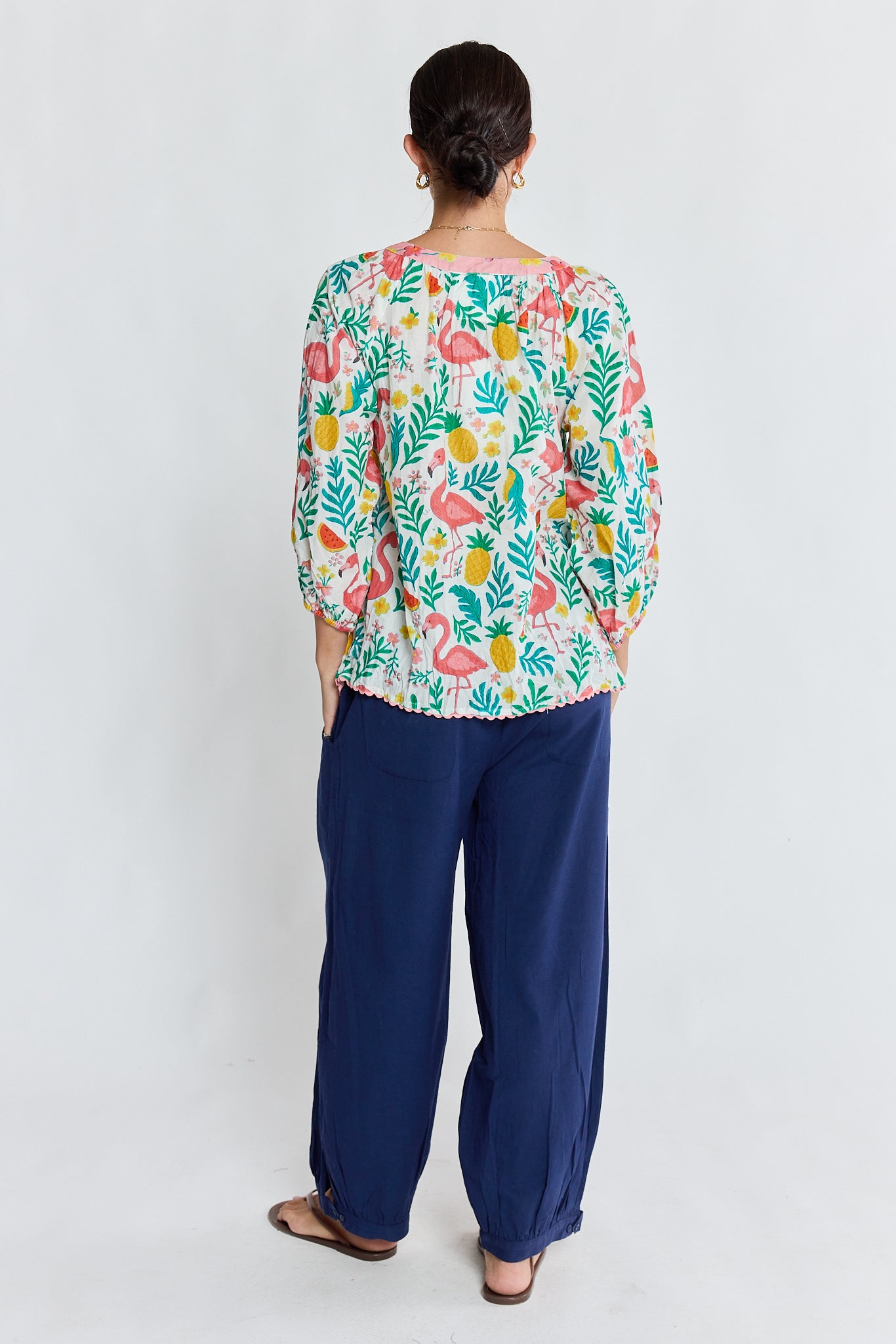 Flamingo Top White Tops Lula Life