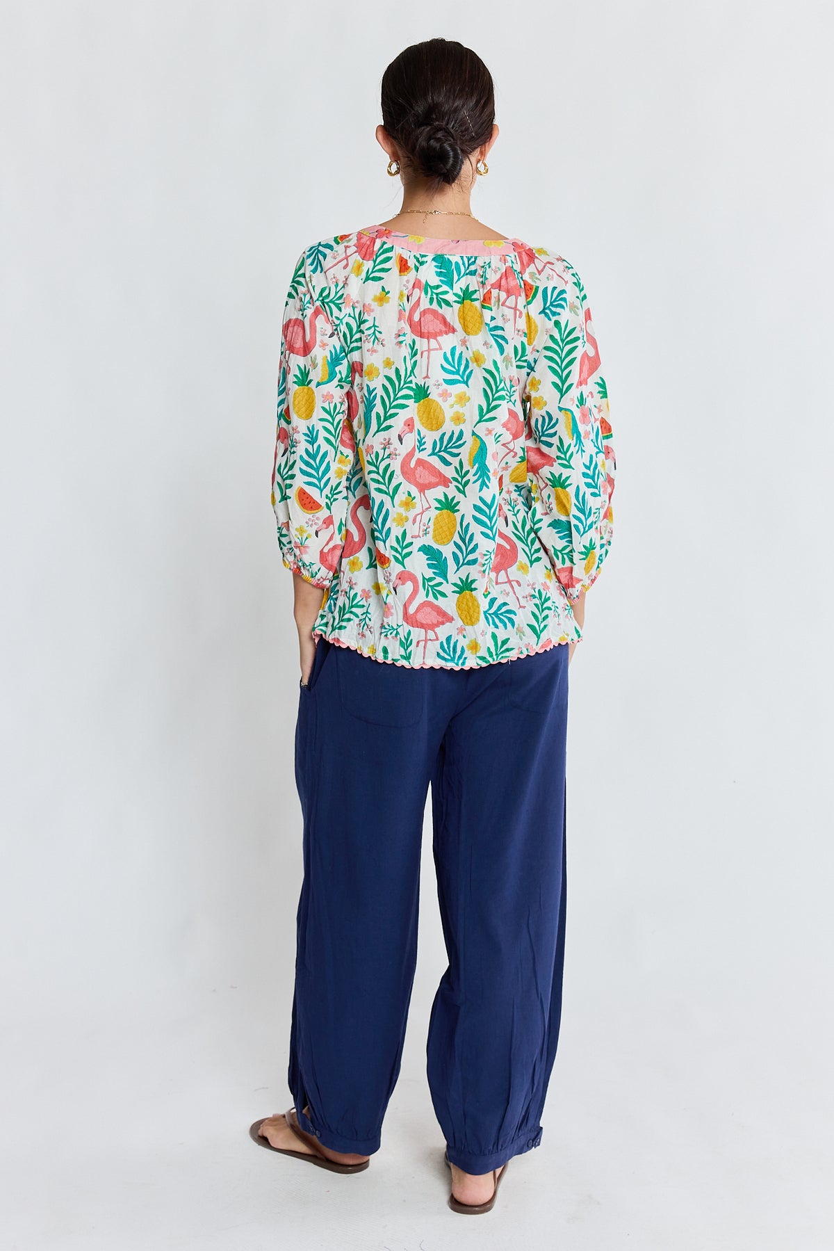 Flamingo Top White Tops Lula Life