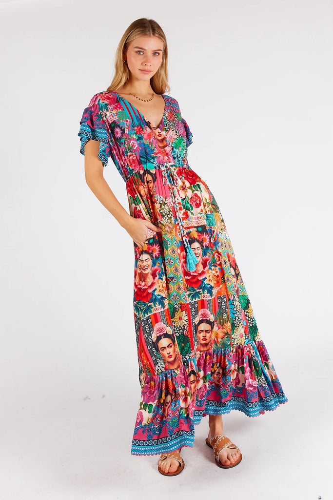 Frida Midi Dress Multi Dresses Lula Life