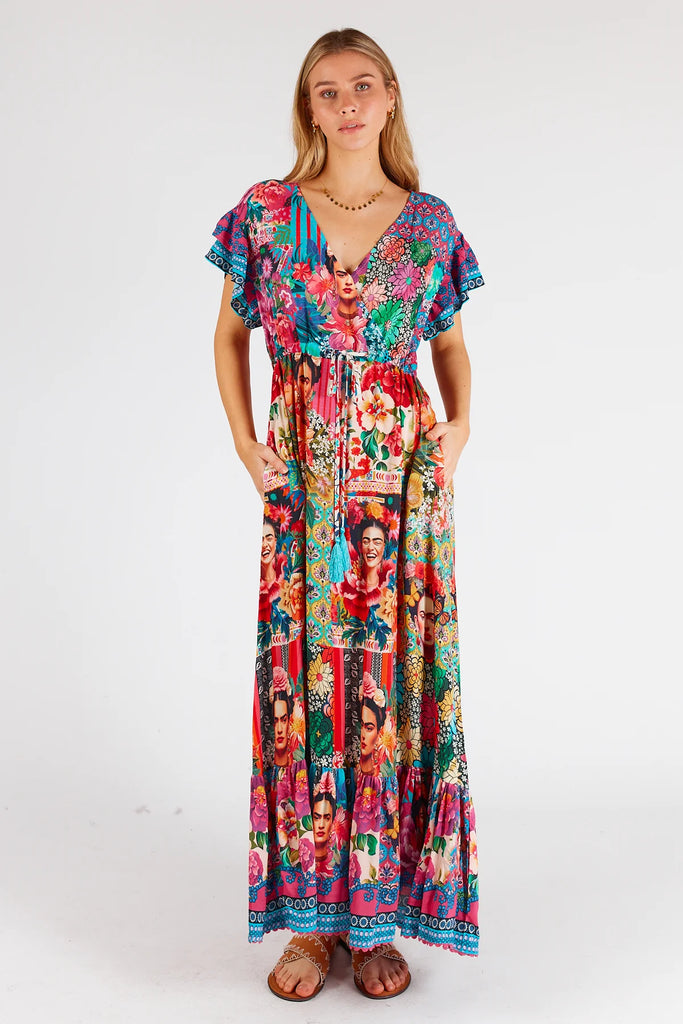 Frida Midi Dress Multi Dresses Lula Life