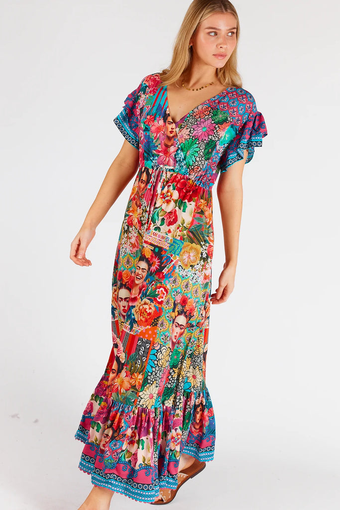 Frida Midi Dress Multi Dresses Lula Life