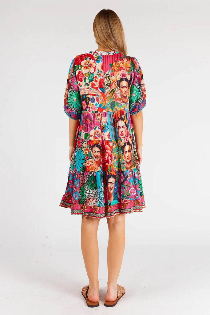 Frida Tiered Dress Multi Dresses Lula Life