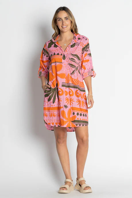 Godiva Shirtmaker Coral Dresses Lula Life