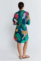Jungle Fever Tuck Dress Navy Dresses Lula Life