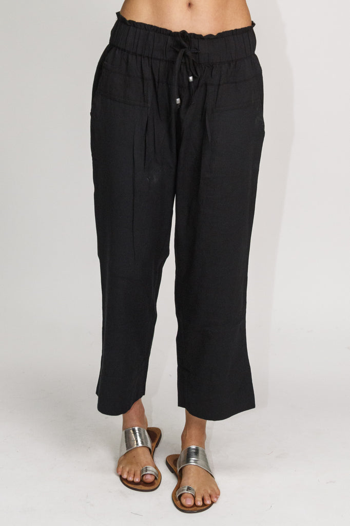 Kona Cropped pant Black - Global Free Style