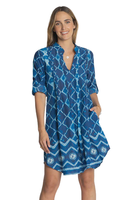 Kumo Tuck Dress Ocean Dresses Lula Life XS(6-8)