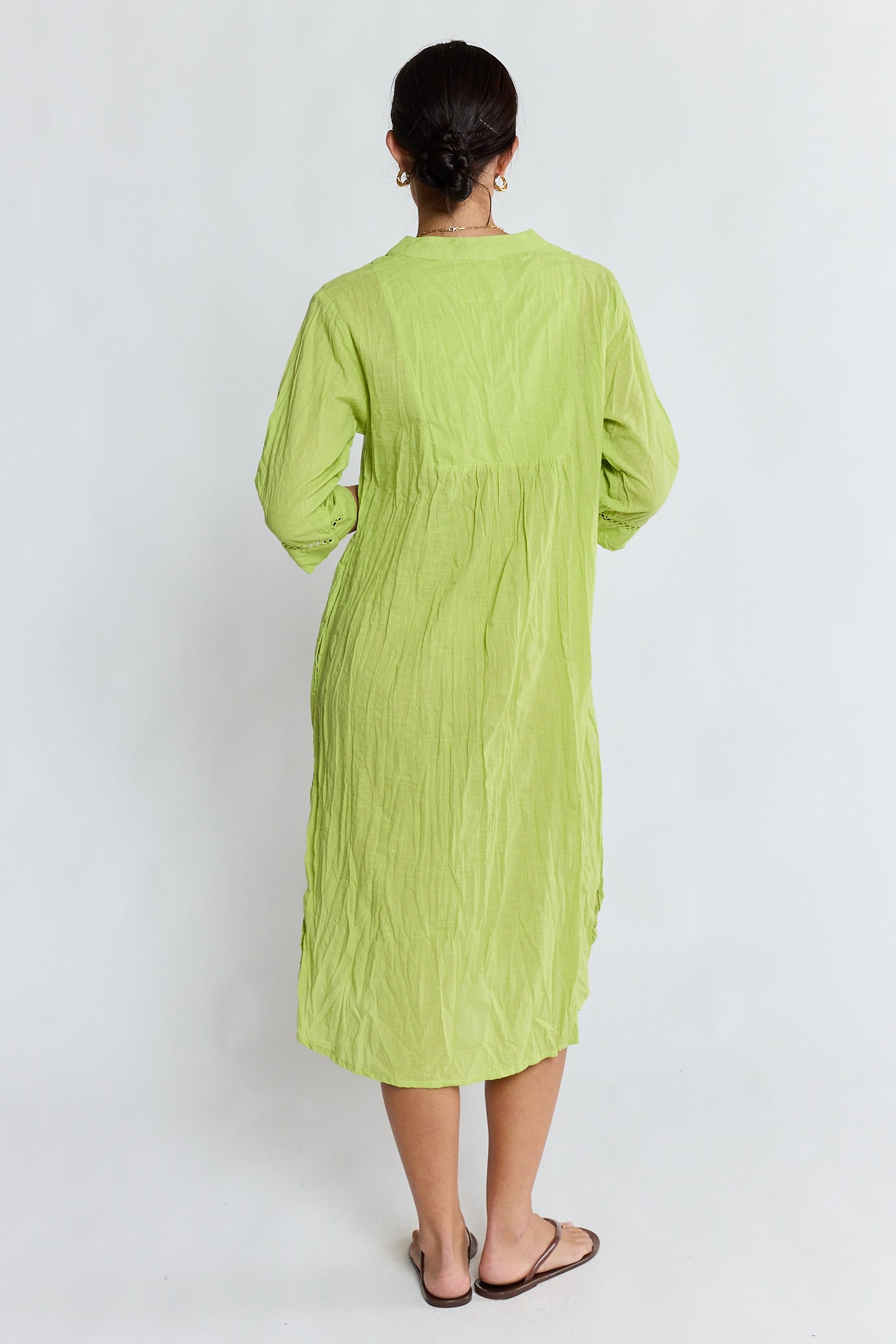 Laverne Kaftan Dress Matcha Dresses Lula Life