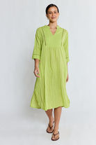 Laverne Kaftan Dress Matcha Dresses Lula Life